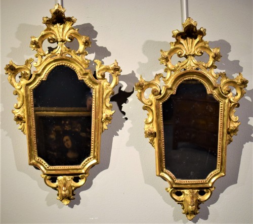 Paire de miroirs vénitiens du 18e siècle
